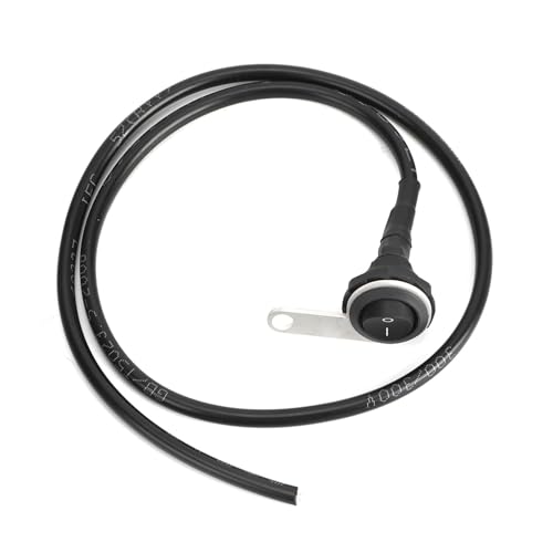 Motorrad -Scheinwerferschalter, Wasserdichtes Motorrad -Lenkschalter ABS und Edelstahl Selbstretastetaste Elektrische Stilllegung Schwarz Zur Modifikation von Tomantery