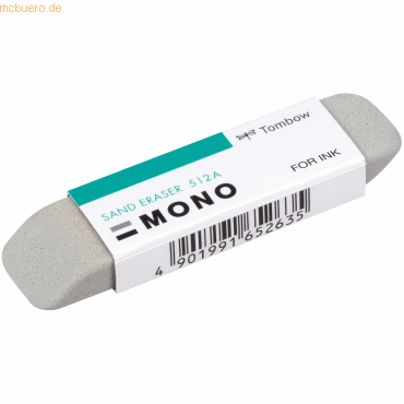 10 x Tombow Radierer Mono sand Naturkautschuk grau von Tombow