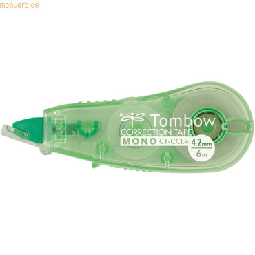 20 x Tombow Korrekturroller Mono CCE 4,2mmx6m transparent grün von Tombow