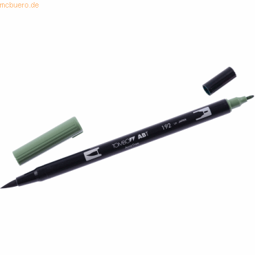 6 x Tombow Dual-Fasermaler ABT mit Rundspitze/Pinselspitze aspargus von Tombow