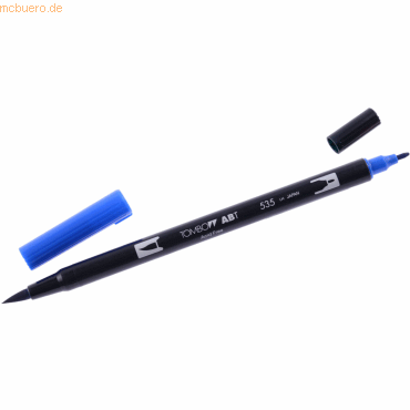 6 x Tombow Dual-Fasermaler ABT mit Rundspitze/Pinselspitze vobalt blue 6 x Tombow Dual-Fasermaler ABT mit Rundspitze/Pinselspitze vobalt blue von Tombow