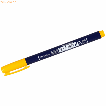 6 x Tombow Fasermaler Brush Pen Fudenosuke weiche flexible Pinselspitz von Tombow