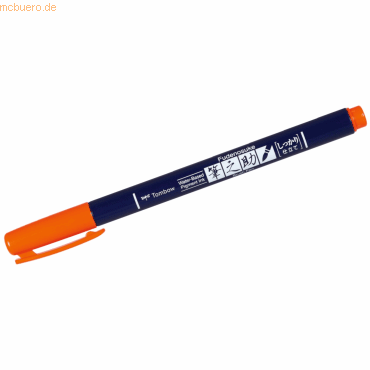 6 x Tombow Fasermaler Brush Pen Fudenosuke weiche flexible Pinselspitz von Tombow