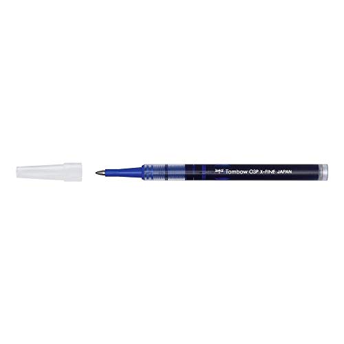 TOMBOW 12 Minen für Tintenroller, feine Spitze 0,5 – Strichstärke 0,3 mm, Blau von Tombow