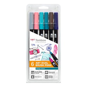 Tombow ABT Dual Brush-Pens farbsortiert, 1 Set von Tombow