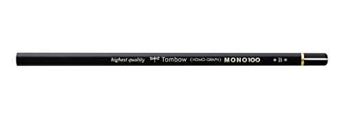 Tombow Bleistift MONO 100 sechseckig, Mine 2 mm, bruchsicher, B pro 1 Stück von Tombow