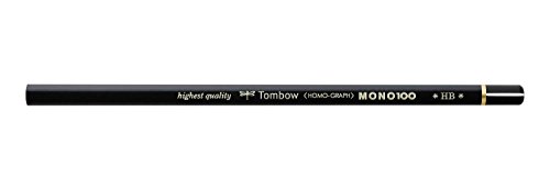 Tombow Bleistift MONO 100 sechseckig, Mine 2 mm, bruchsicher, HB pro 1 Stück von Tombow