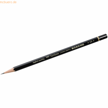 Tombow Bleistift Mono 100 Härtegrad 2B VE=12 Stück von Tombow