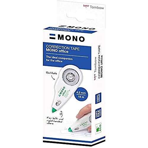 Tombow CT-CXE4 Korrekturroller Mittiges Abrollen 4,2 mm x 14 m nachfüllbar, Kartonschachtel von Tombow