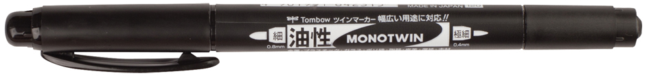 Tombow Doppel-Fineliner MONO twin, schwarz von Tombow