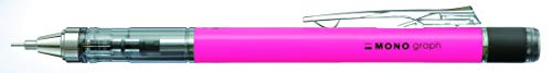 Tombow Druckbleistift MONO graph 07 neonpink - 0,7 mm Strichtstärke, HB, integriertem nachfüllbarem Radiergummi [SH-MG83-R7] von Tombow