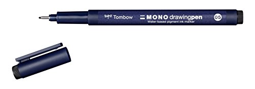 Tombow WS-EFL05 Fineliner MONO drawing pen Strichstärke 05, schwarz von Tombow