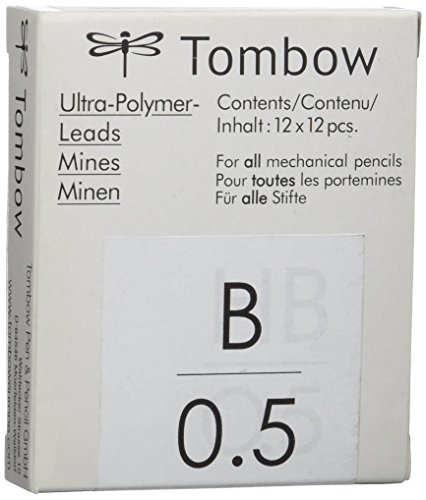 Tombow ex-05p-b – Box 12 Tuben mit 12 Minen, 0.5 mm von Tombow