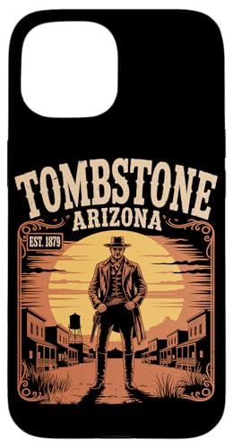 Grabstein Arizona AZ Grabstein Arizona Hülle für iPhone 15 Grabstein Arizona AZ Grabstein Arizona Hülle für iPhone 15 von Tombstone Arizona Souvenirs