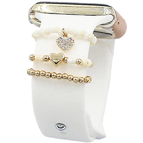Tomcrazy 3 Stück/Set Perlen-Dekorativer Ring für Apple-Watch-Serie 8, 7, 6, 5, 4, iWatch, 45 mm, 41 mm, Armband-Zubehör, Diamant-Uhrenarmbandschlaufen für Uhrenarmbänder jeder Breite 20 mm, Samsung Tomcrazy 3 Stück/Set Perlen-Dekorativer Ring für Apple-Watch-Serie 8, 7, 6, 5, 4, iWatch, 45 mm, 41 mm, Armband-Zubehör, Diamant-Uhrenarmbandschlaufen für Uhrenarmbänder jeder Breite 20 mm, Samsung von Tomcrazy