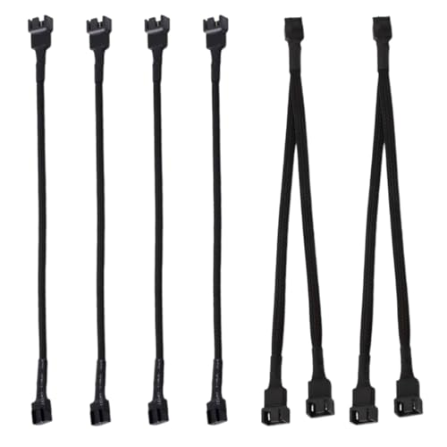 Tomedeks 6 Stück 4 Pin PWM Lüfter Verlängerungs Kabel,26 CM 4 Pin Lüfterverlängerung Stromkabel 1 zu 1 & 1 zu 2 Konverter für Computer ATX Gehäuse 4-Pin/3-Pin Lüfterkabel Tomedeks 6 Stück 4 Pin PWM Lüfter Verlängerungs Kabel,26 CM 4 Pin Lüfterverlängerung Stromkabel 1 zu 1 & 1 zu 2 Konverter für Computer ATX Gehäuse 4-Pin/3-Pin Lüfterkabel von Tomedeks