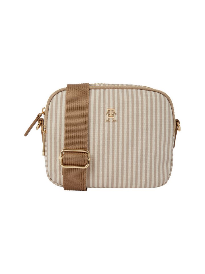Tommy Hilfiger Kameratasche POPPY SUMMER CAMERA BAG, Damen Umhängetasche, Schultertasche, Minibag mit Streifen von Tommy Hilfiger