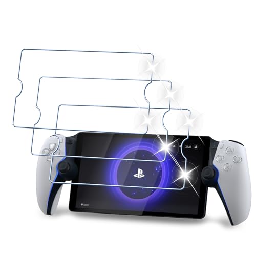 Tomooo Schutzfolie für Sony PS5 PlayStation Portal für Panzerglas, 3 Stück Displayschutzfolie, 9H Härte Anti-Kratz Panzer Schutz Glas, HD-Klar Keine Blasen Panzerfolie von Tomooo