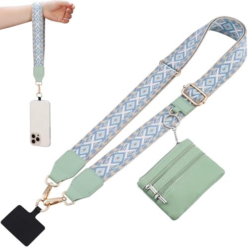 Tomorotec Phone Strap with Zippered Pouch (Green) von Tomorotec