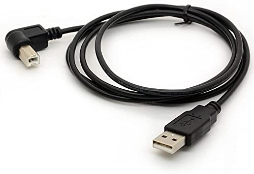 1.5M Druckerkabel USB 2.0 A Stecker rechtwinklig Zündkabel 480 Mbps High Speed-Kabel-Adapter Scanner Verlängerungskabel nach B (RIGHT) von Tomost