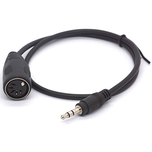 Tomost 3,5 mm 5-poliges DIN-Midi-Kabel, 5-polige DIN-Buchse auf 3,5 (1/8 Zoll) TRS-Stereo-Stecker, Konverterkabel für MIDI-Tastatur IK Multimedia 50 cm von Tomost
