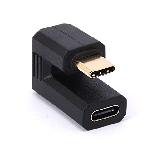Tomost Gold USB C Adapter, 180 Grad abgewinkelt, Typ C OTG Konverter, U-Form USB-C 3.1 Stecker, kompatibel mit Laptop, Tablet, Handy (1 Stück) von Tomost