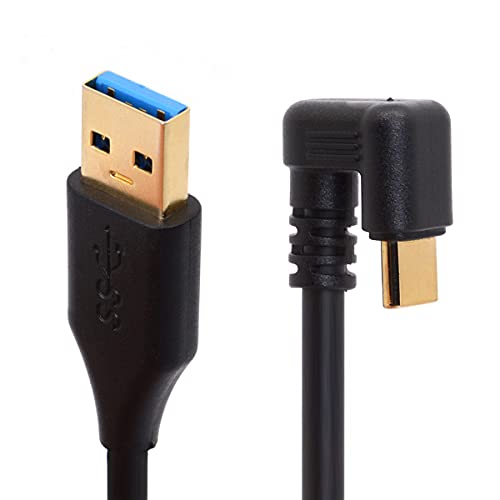 Tomost Kurzes USB-C-Kabel, USB-Typ-C-Kabel, 3 A, schnelles Aufladen, U-förmiges Verlängerungskabel, 180 Grad abgewinkeltes USB-Typ-C-Ladegerät (20 cm) von Tomost
