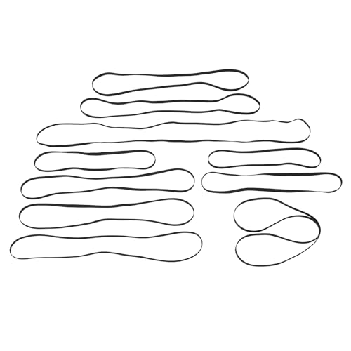 10 Stück Plattenspieler Gürtel Set Gummi -Ersatzgürtel für Player -Player -CD -DVD -Player Phonograph Multi Size 10 Stück Plattenspieler Gürtel Set Gummi -Ersatzgürtel für Player -Player -CD -DVD -Player Phonograph Multi Size von Tomotato