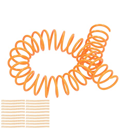 20 Stück Kunststoff Spiralbindung Spulen, 19mm 3/4 Zoll ID 30 Löcher Spiralbindung Spulen Bindungsset für A4 A5 Notizbücher (Orange) von Tomotato