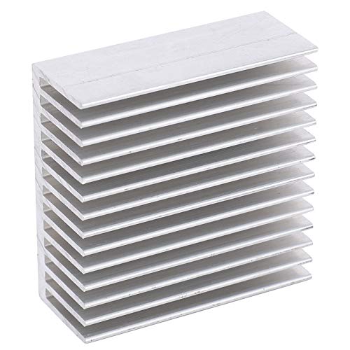 4 Stück Aluminium Kühlkörper, 50 x 20 x 50mm Kühler Kühlrippen Kühlkörper für Router, CPU, PCB, Verstärker, Netzteile von Tomotato
