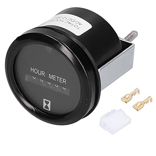 Quartz Stunde Meter, AC/DC 12‑36V Stunden Meter Mechanik Timer mit Indikatorleuchte Quarz Stunden Messgeräte Tester für Marine Auto ATV UTV Rasentraktoren Generatoren Quartz Stunde Meter, AC/DC 12‑36V Stunden Meter Mechanik Timer mit Indikatorleuchte Quarz Stunden Messgeräte Tester für Marine Auto ATV UTV Rasentraktoren Generatoren von Tomotato
