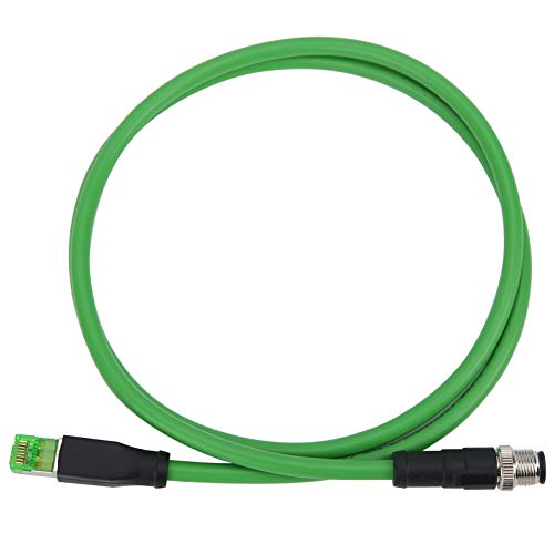 Tomotato Ethernet Kabel, IP67 Wasserdicht M12 zu RJ45 Patchkabel Anschluss, 4 Pin Netzwerkkabel für Industrielle Ethernet Anwendungen (1m/3,28ft) von Tomotato