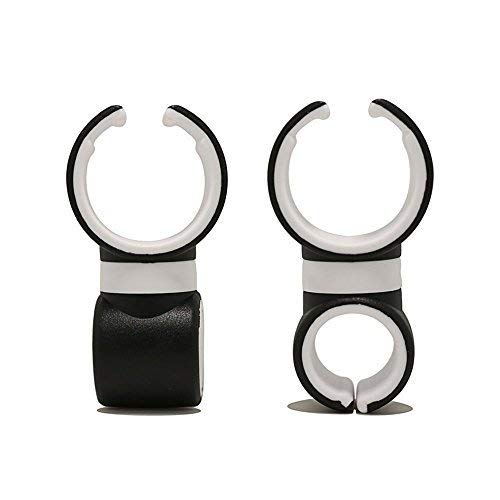 Tomson Multifunktionale KFZ Halterung Wiege Halterung, Auto Air Vent Lenkrad, Fahrrad Lenker Halterung Halter Cradle Ständer für Handy, iPhone, GPS, Taschenlampe (schwarz und weiß) von Tomson