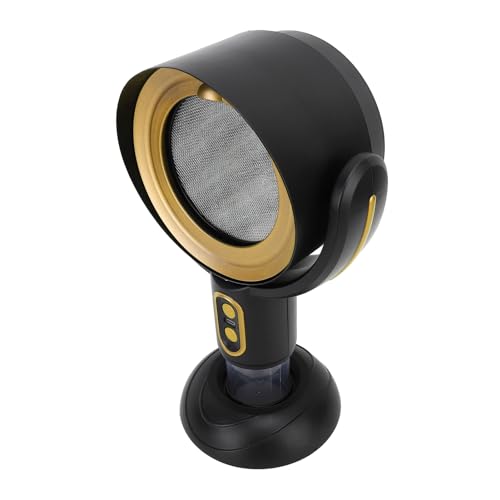 Desktop-Dunstabzugshaube, 2 Geschwindigkeiten, Tragbarer Küchenabluftventilator, 5 V, 8 W, Kompakt, USB-betrieben (Schwarzes Gold) von Tomvorks