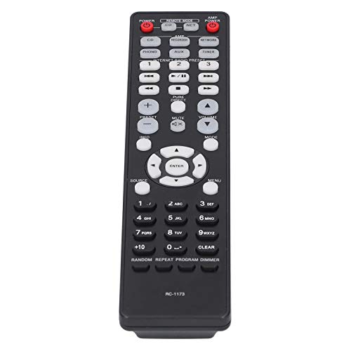 Tomvorks 10 M Steuerentfernung, Einfache Operation TV-Controller für Denonersatz, Schwarze Fernbedienung mit Klarem Taste, Bestehend Tomvorks 10 M Steuerentfernung, Einfache Operation TV-Controller für Denonersatz, Schwarze Fernbedienung mit Klarem Taste, Bestehend von Tomvorks