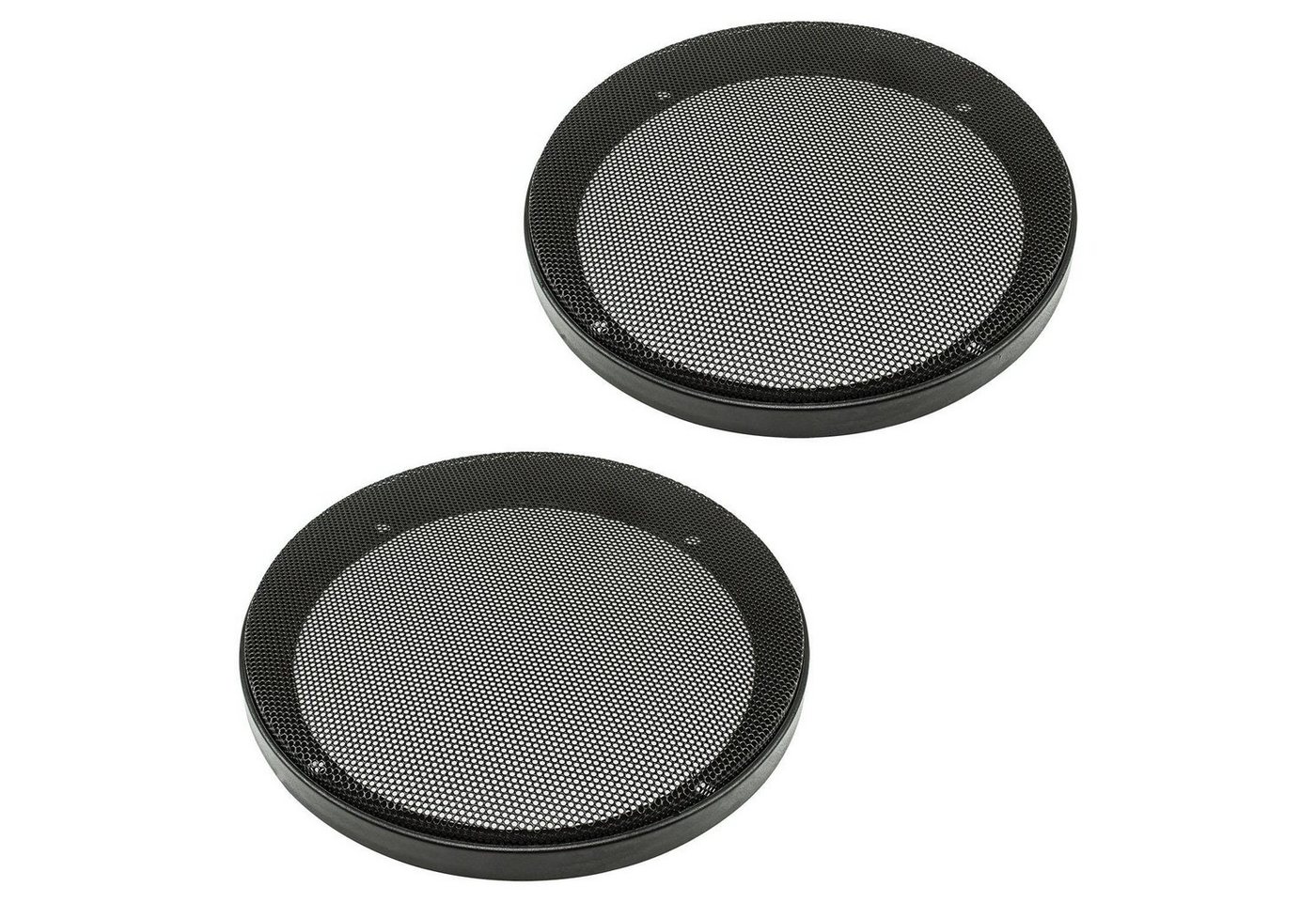 tomzz Audio Lautsprecher Gitter Grill für 165mm DIN Lautsprecher schwarz 2-teilig Auto-Lautsprecher von Tomzz Audio