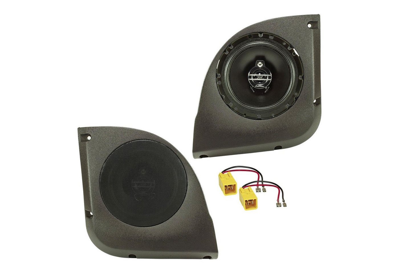 tomzz Audio Pioneer TS-G1730f 300W Lautsprecher Set Doorboard passt für Fiat Punto Auto-Lautsprecher von Tomzz Audio