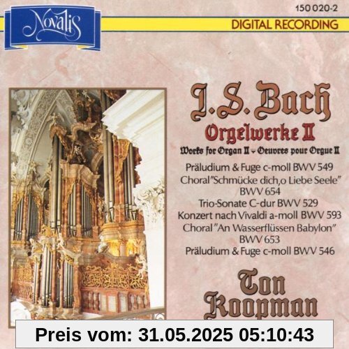 Johann Sebastian Bach - Orgelwerke - Vol. 2 - Ton Koopman an der Gabler-Orgel der Basilika Weingarten Johann Sebastian Bach - Orgelwerke - Vol. 2 - Ton Koopman an der Gabler-Orgel der Basilika Weingarten von Ton Koopman