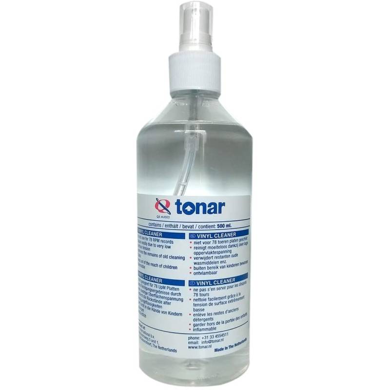 Tonar QS-Audio Spray Vinyl Record Cleaning Fluid, 0.5L von Tonar