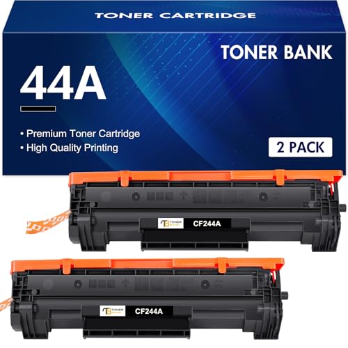 Toner Bank 44A CF244A Kompatibler Toner Ersatz für HP MFP M28w Laserjet Pro M15w M15a MFP M28a M16w M16a M28 M29w M29a M29 M15 M16 – Schwarz 2er-Pack von Toner Bank