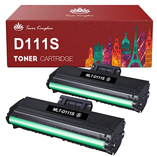 Toner Kingdom MLT-D111L D111S D111L Toner Kompatibel für Samsung Xpress SL M2020 M2020W M2022 M2022W M2026 M2026W M2070 M2070W M2070F M2070FW M2078W (Schwarz, 2er Pack) von Toner Kingdom