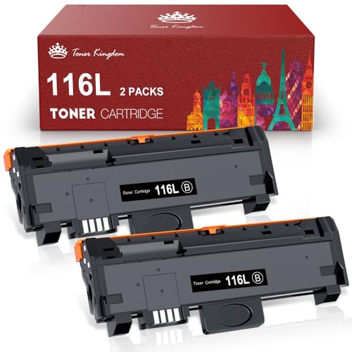 Toner Kingdom MLT-D116L Kompatibel Tonerkartusche Ersatz für Samsung MLT-D116S D116L Toner für Xpress SL M2835DW M2675FN M2885FW M2825ND M2625D M2875FD M2875FW M2825DW M2675 M2825 M2875 (2-Pack) von Toner Kingdom