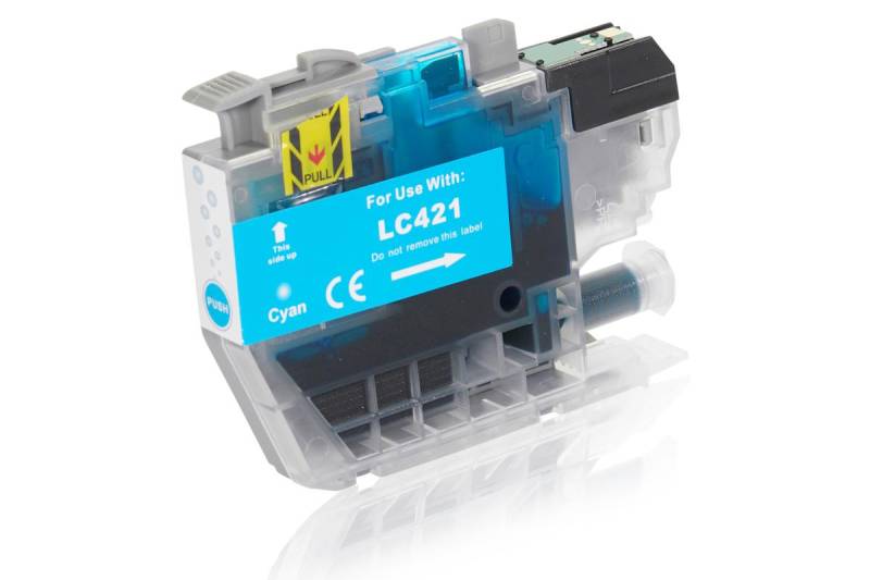 Kompatibel zu Brother LC-421 C Tintenpatrone, cyan von TonerPartner