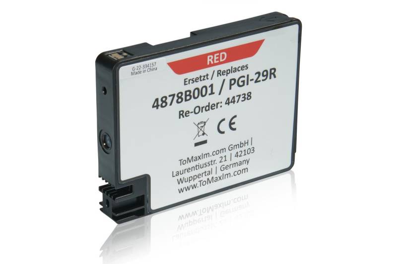 Kompatibel zu Canon 4878B001 / PGI-29R Tintenpatrone, rot von TonerPartner