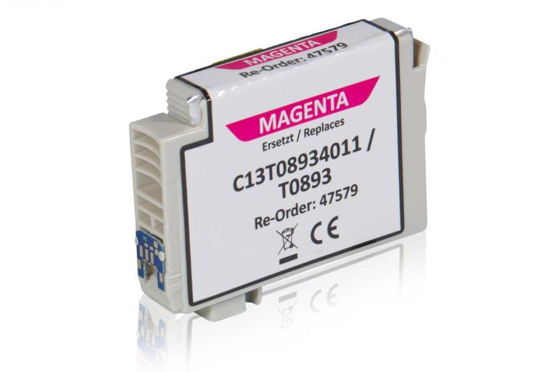 Kompatibel zu Epson C13T08934011 / T0893 Tintenpatrone, magenta von TonerPartner
