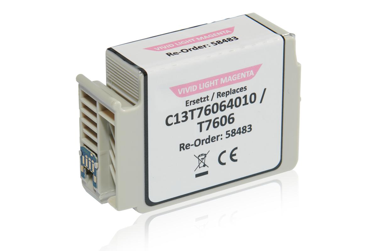 Kompatibel zu Epson C13T76064010 / T7606 Tintenpatrone, light magenta Kompatibel zu Epson C13T76064010 / T7606 Tintenpatrone, light magenta von TonerPartner