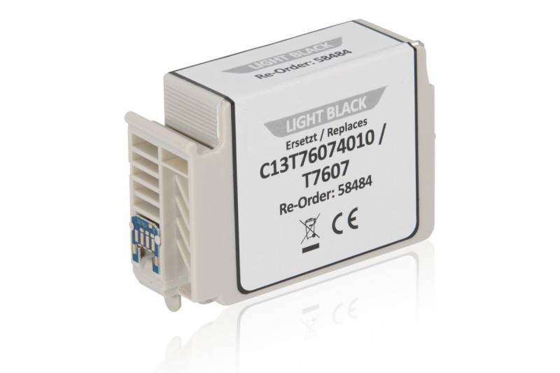 Kompatibel zu Epson C13T76074010 / T7607 Tintenpatrone, grau von TonerPartner
