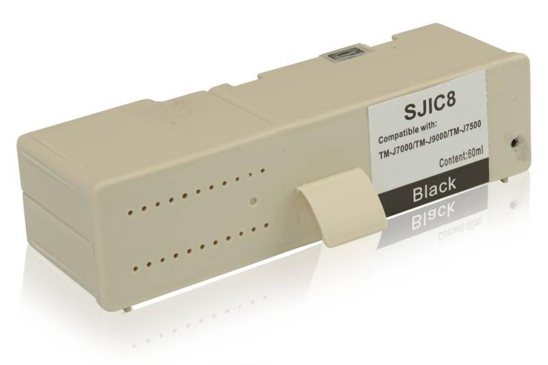 Kompatibel zu Epson C33S020407 / SJIC-8-K Tintenpatrone, schwarz von TonerPartner
