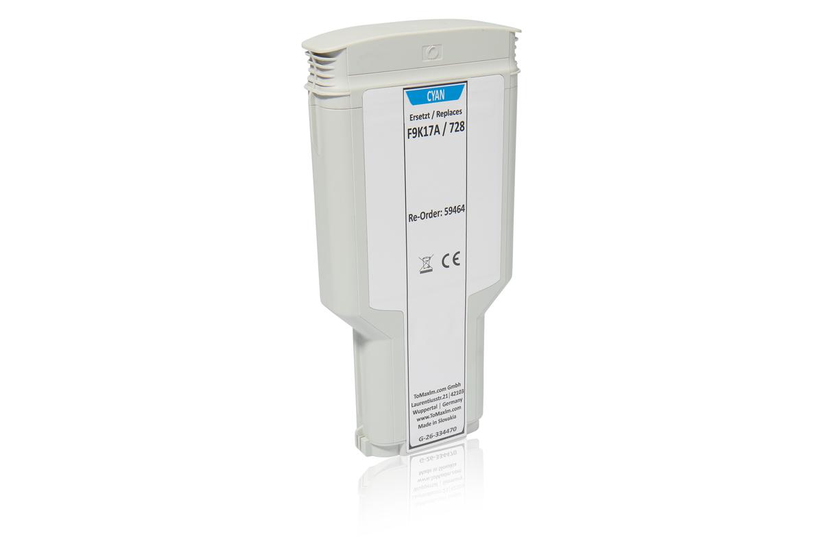 Kompatibel zu HP F9K17A / 728 Tintenpatrone, cyan Kompatibel zu HP F9K17A / 728 Tintenpatrone, cyan von TonerPartner