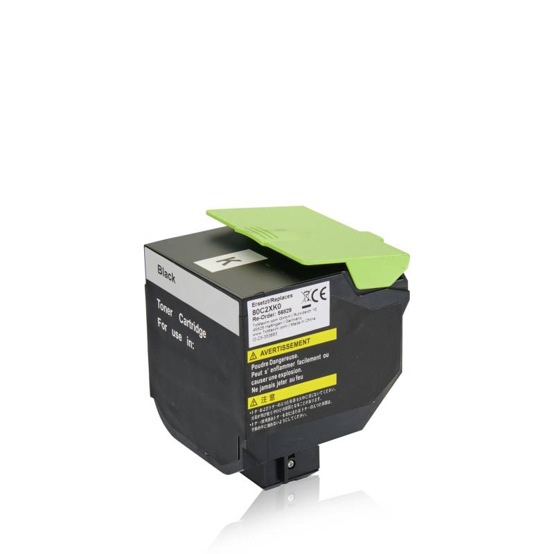 Kompatibel zu Lexmark 80C2XK0 / 802XK Tonerkartusche, schwarz von TonerPartner